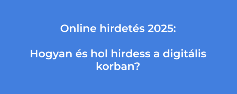 online hirdetés